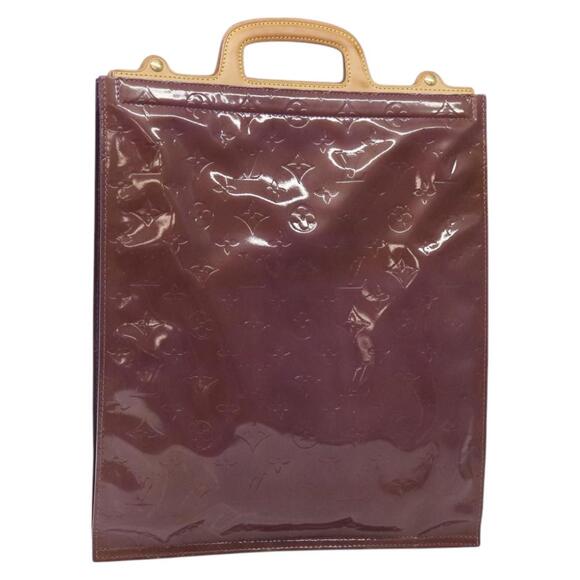 LOUIS VUITTON Monogram Vernis Stanton Tote Bag Purple Viole M91079 - Picture 1 of 16